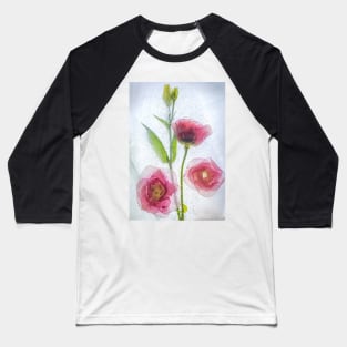 Lisianthus Flowers in Ice Baseball T-Shirt